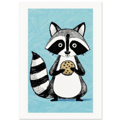 Cute Raccoon Print