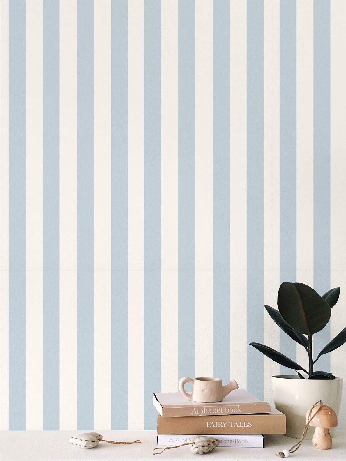 Jockey Stripe Sky Blue Wallpaper