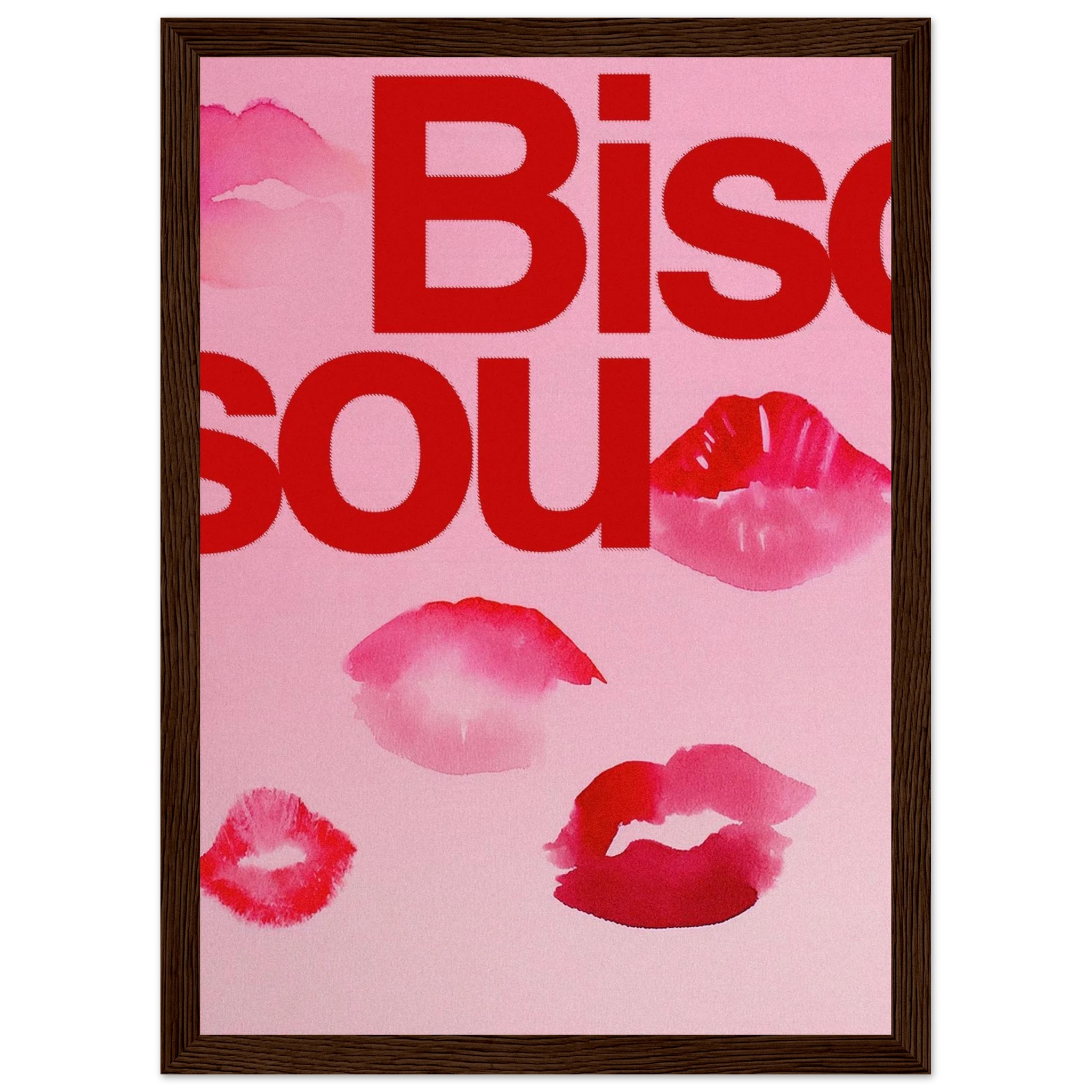 Bisou Lipstick Print
