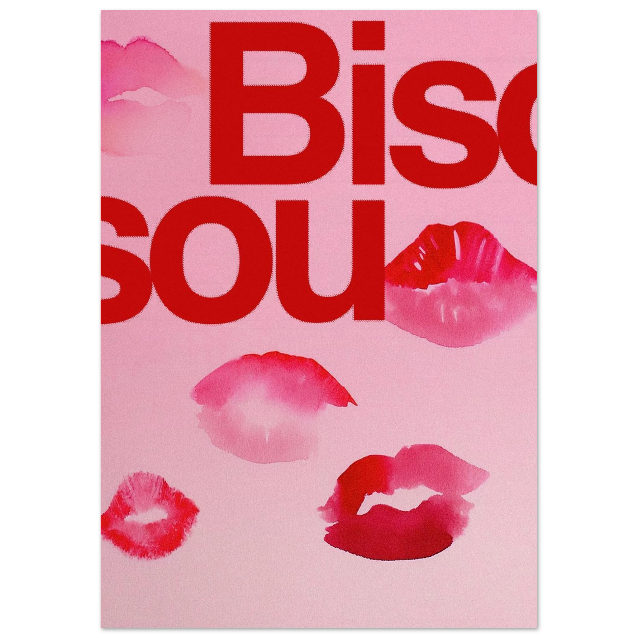 Bisou Lipstick Print