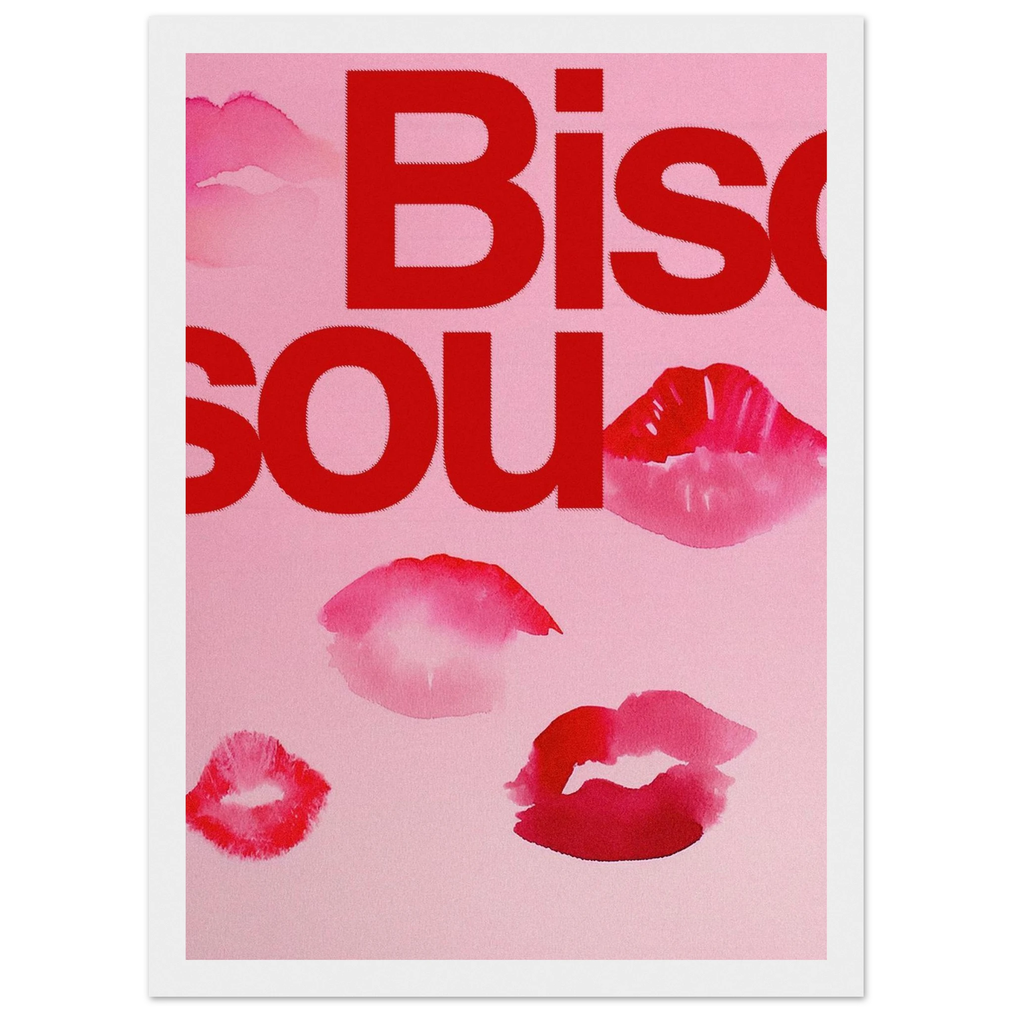 Bisou Lipstick Print