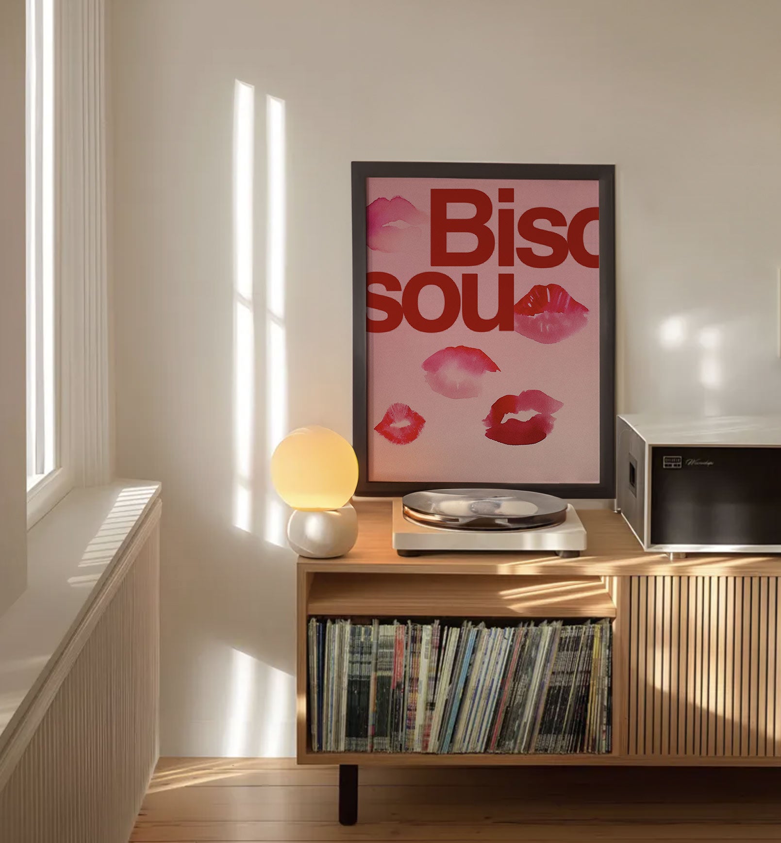 Bisou Lipstick Print