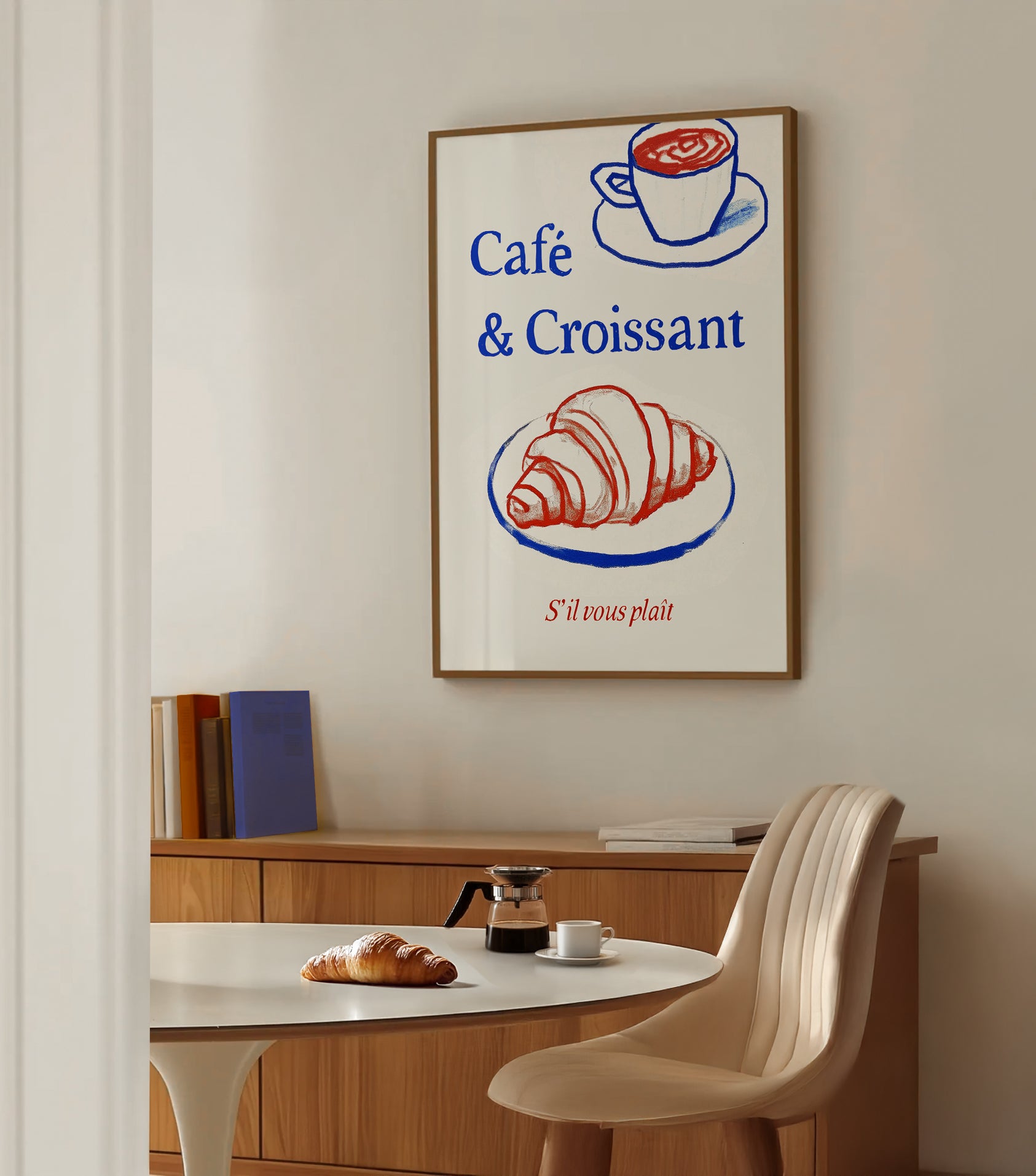 Café & Croissant Print