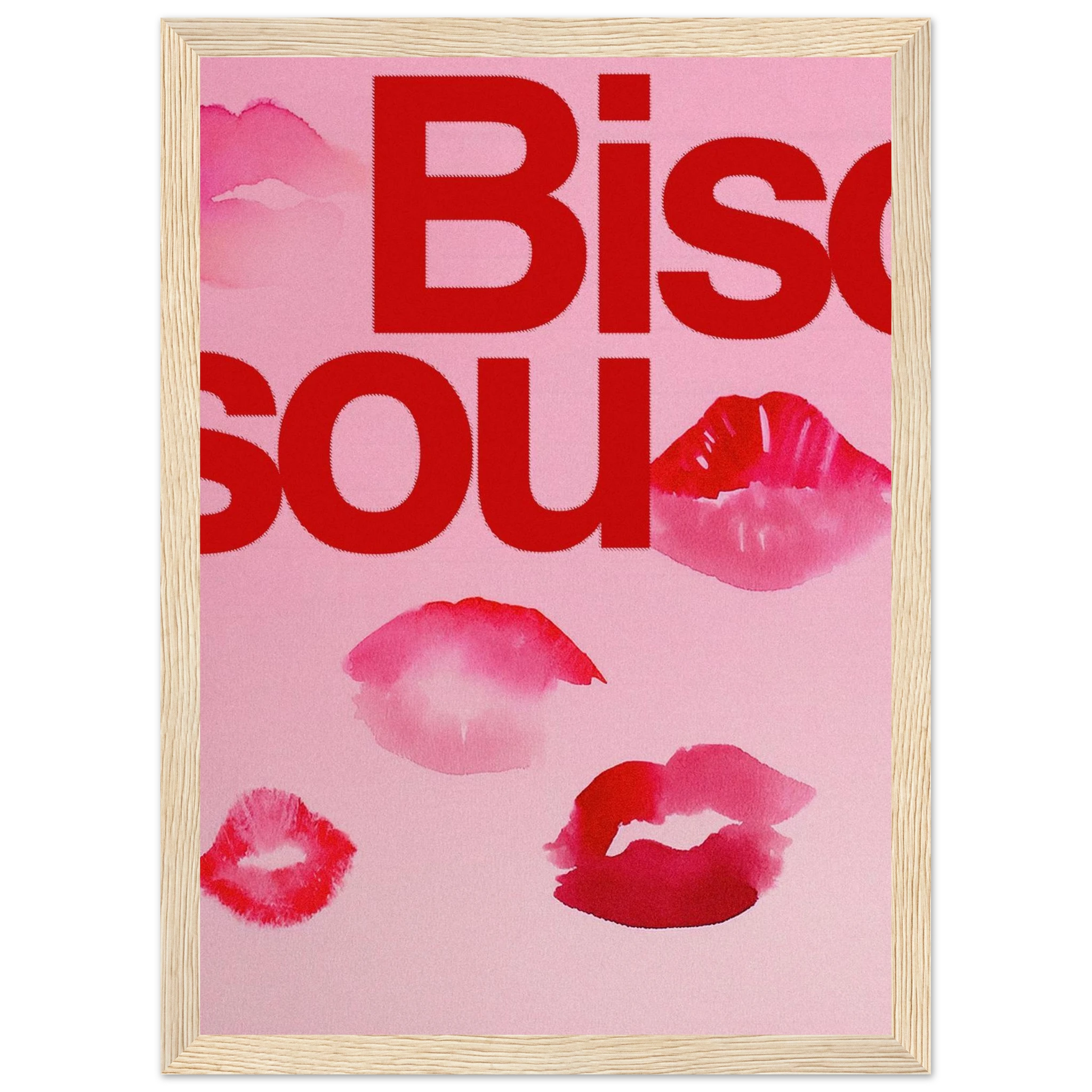 Bisou Lipstick Print