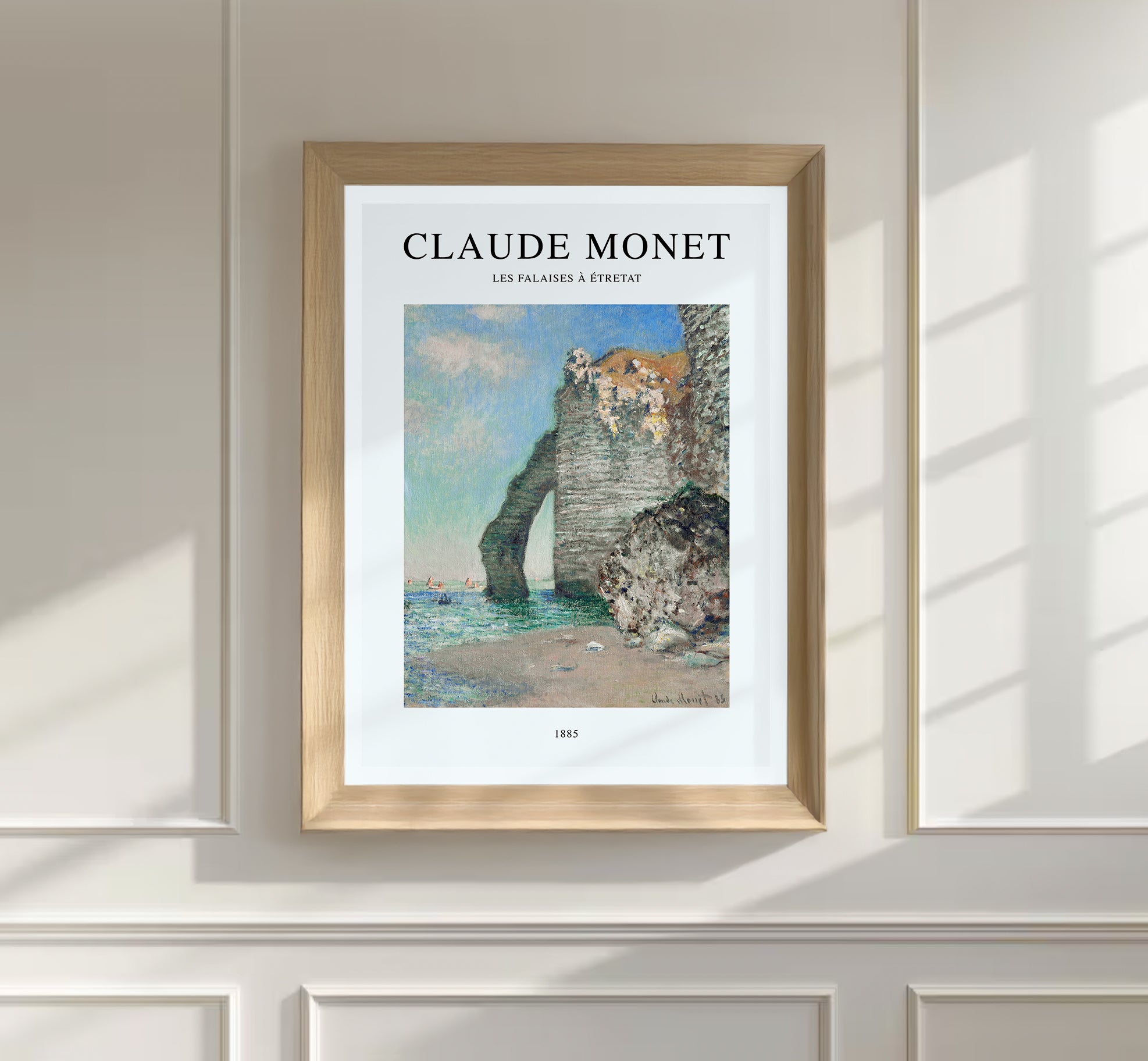 Monet's The Cliffs at Étretat Print