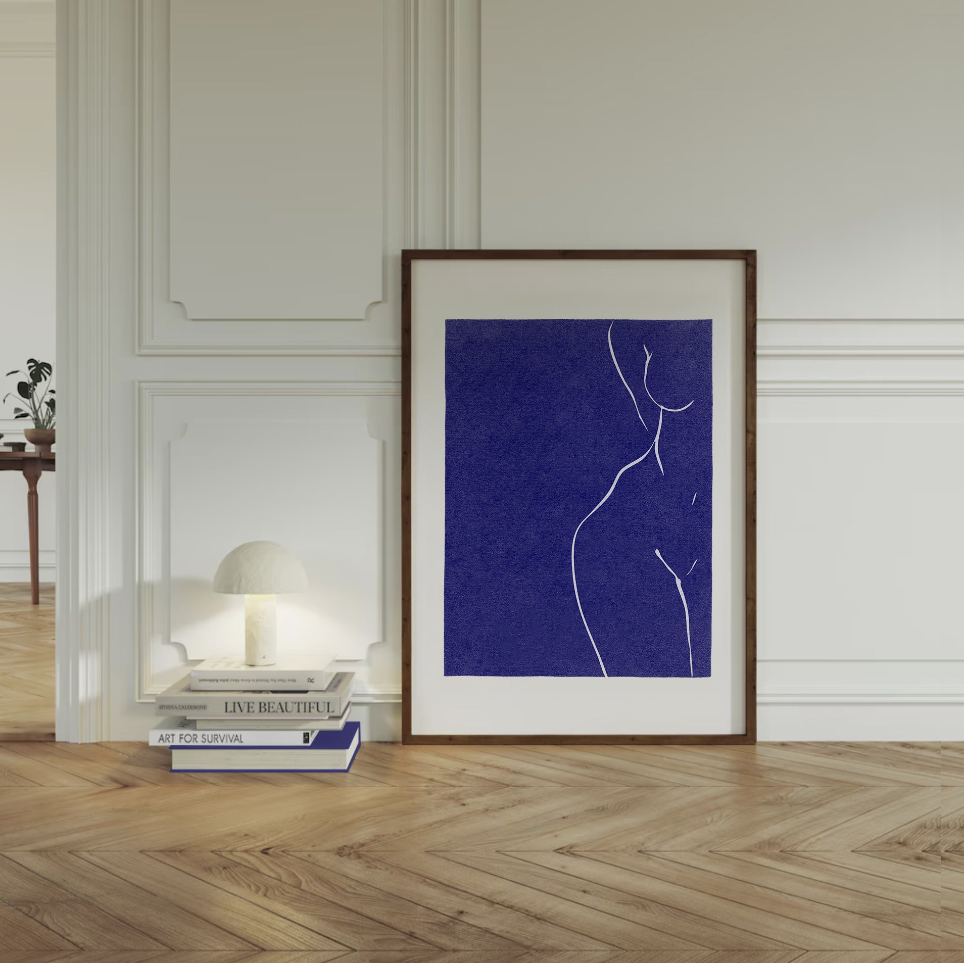 Feminine Silhouette Print